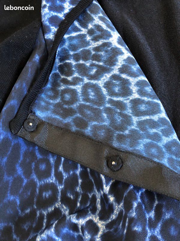 Gilet noir et bleu Caroll taille 36 jamais porté (image 10)