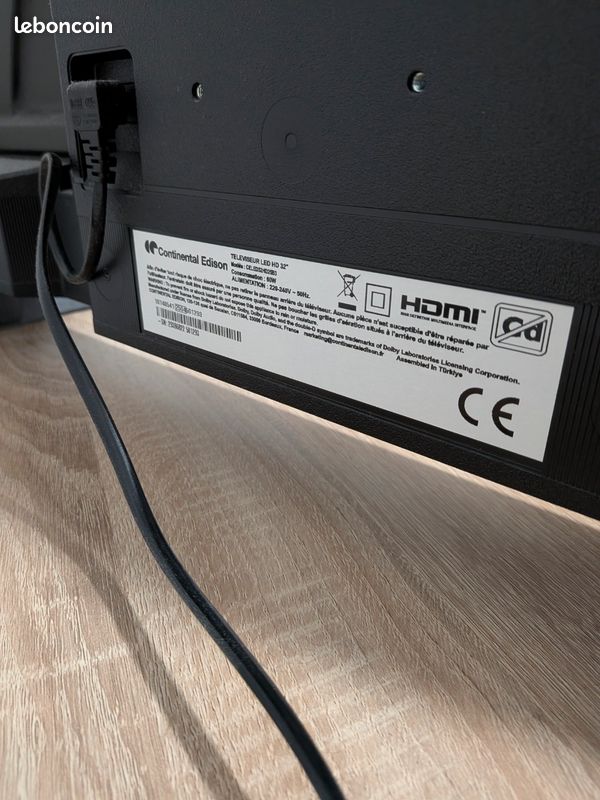 Télévision LED 32 pouces Continental Edison (image 3)