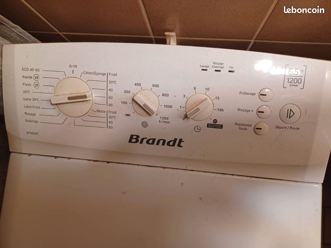 Lave linge Brandt 6.5 kgs Électroménager — free download