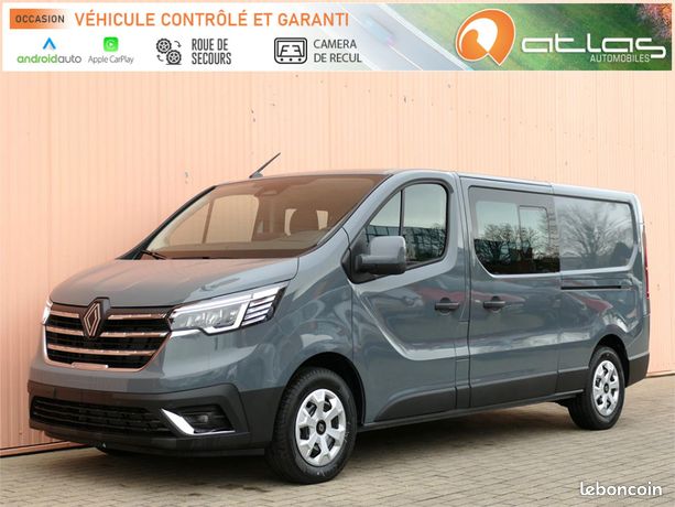 TAKUNE Housse De Voiture Pour Renault Trafic Cabine Approfondie/Fourgon L1H1 /L1H2/L2H1/L2H2 Housses De Protection Solaire Imperméables Et Épaisses Pour Voitures D'extérieur(Silver,Trafic Fourgon L2H1