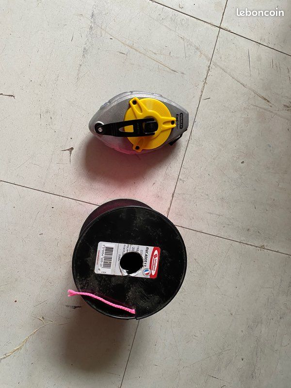Lot Traceur stanley fat max avec bobine de cordeau tresse 2,5 (image 1)