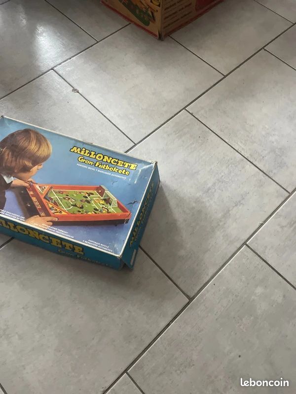 Baby-foot Vintage AIRGAM - Jouet Enfant Milloncete Futbolcete - Flipper De Café