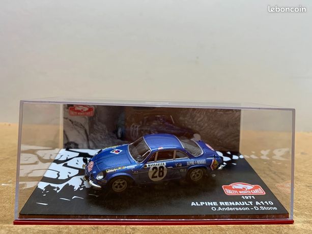 Renault Alpine A110 Winer De La 1971 Rallye De Monte Carlo Sur Un Fond Blanc 92980303