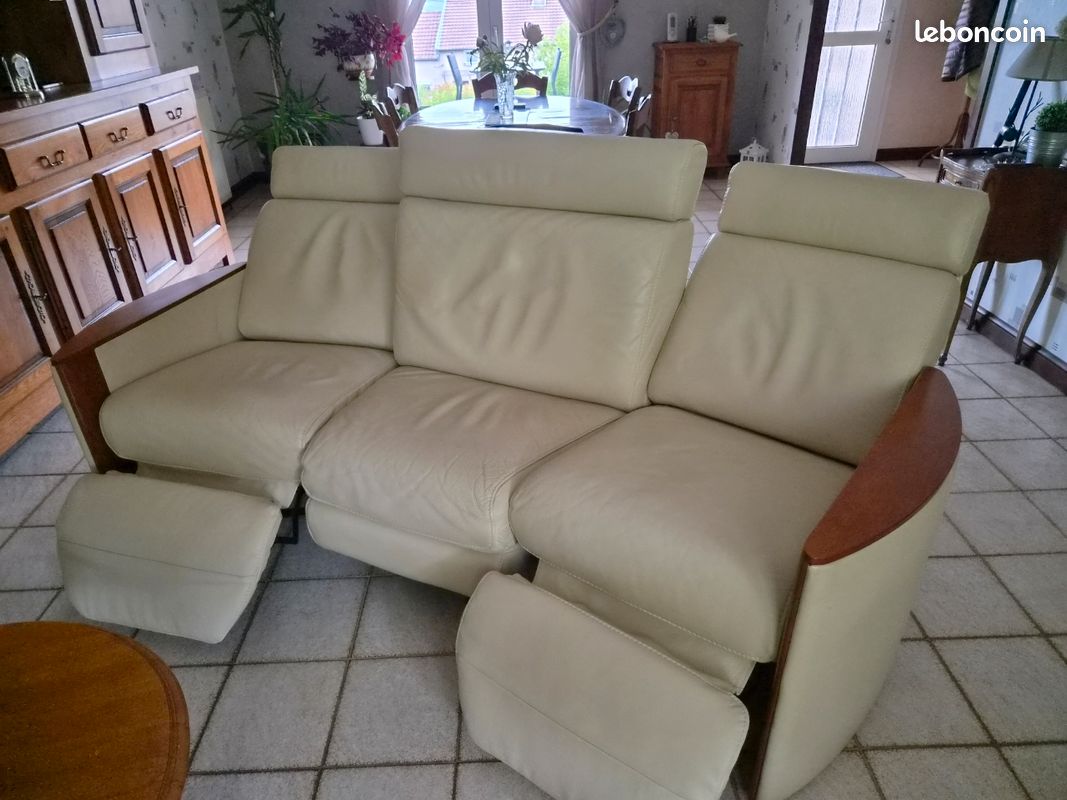 Canapé en cuir home cinéma (image 2)