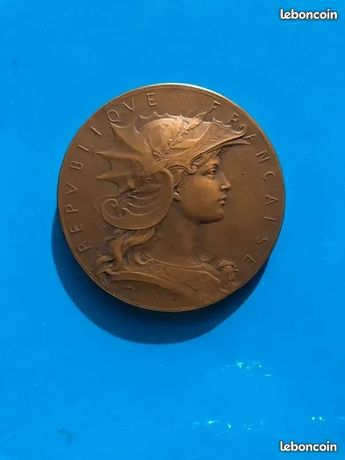 MEDAILLE BRONZE PLAQUE OR CONCOURS DE TIR