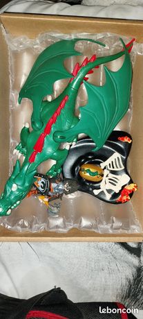 2 Boucliers Playmobil Médiéval - Dragon Vert, Accessoire Château