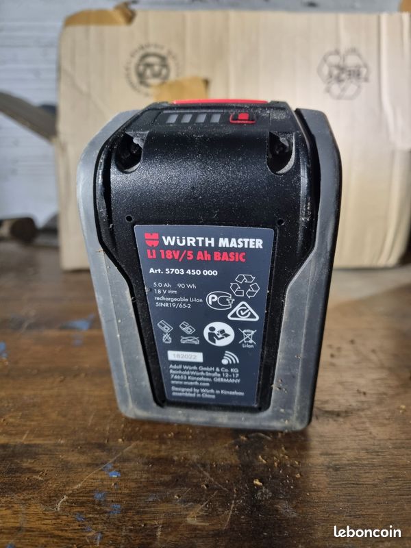 Batterie wurth 18V 5ah (image 3)
