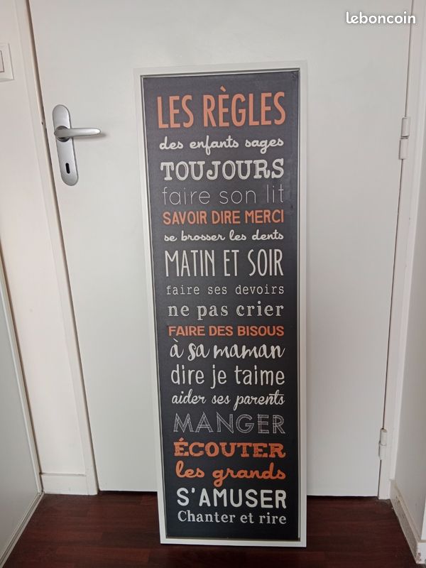 Cadre les règles des enfants sages (image 1)