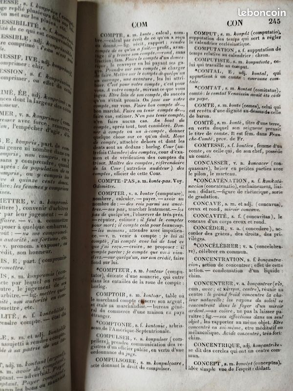 Wailly, Nouveau Vocabulaire Français, où l'on a suivi l'Orthographe (1827) (image 12)