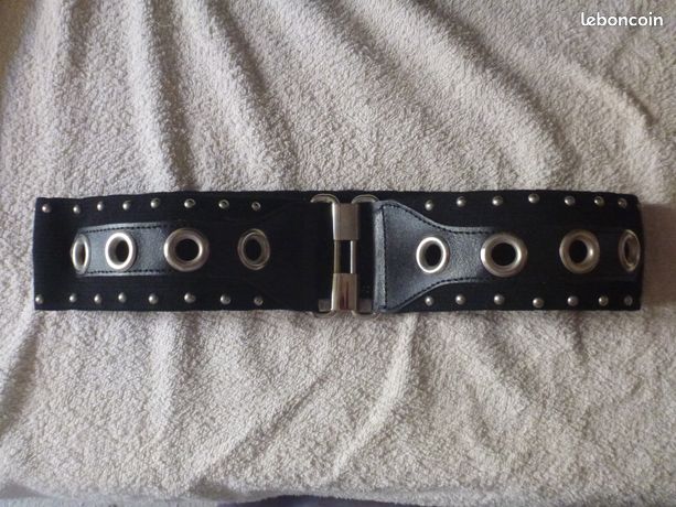 Ceinture tressée élastique - Noir - 10.00
