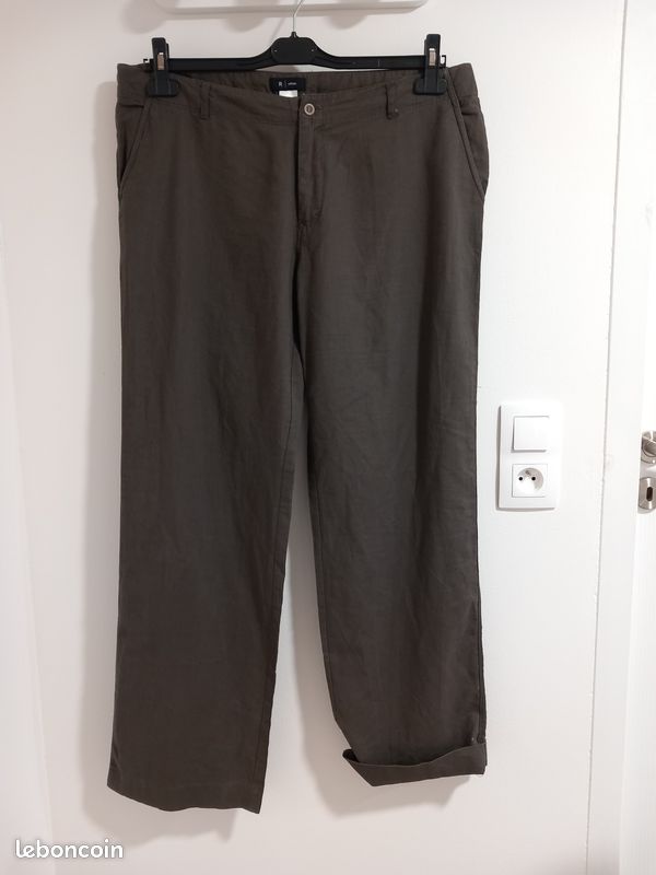 Pantalon Large La Redoute Pantalon Lin Pantalon Noir Pantalon