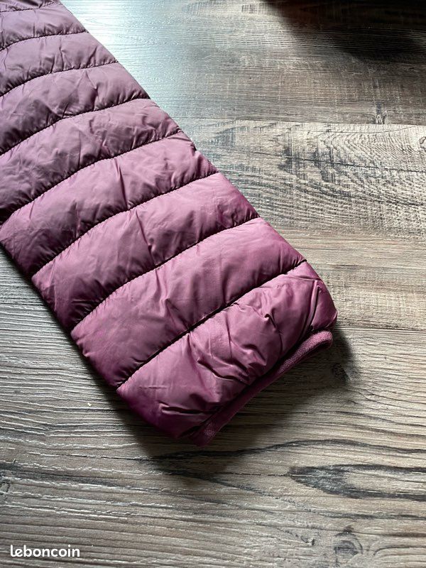 Doudoune femme à capuche prune / vieux rose – Neuve avec étiquette – Taille 40 (image 2)