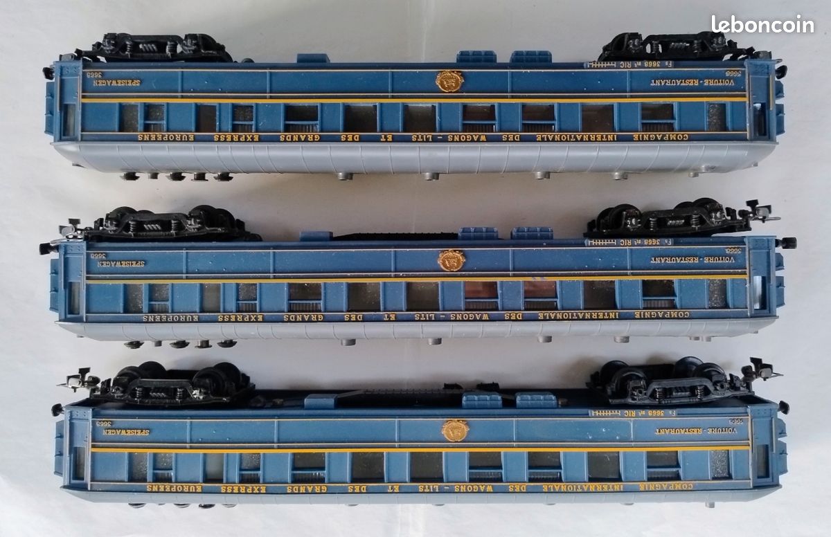 Wagon Pullman CIWL Hornby échelle 0 - Voiture Voyageurs Restaurant 1950 - Occasion France