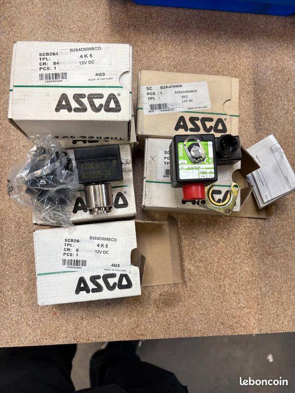 Electrovanne avec bobine, ASCO, EMERSON B264D009SCD 12v, CO², Azote (image 2)