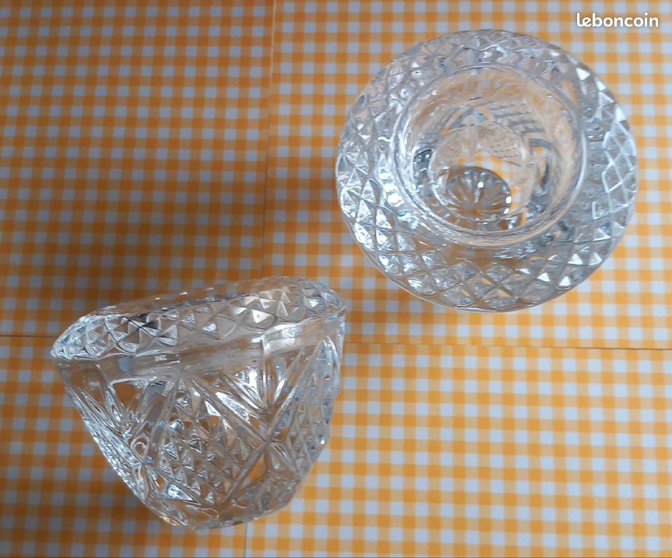 2 bougeoirs Cristal d'Arques (image 2)
