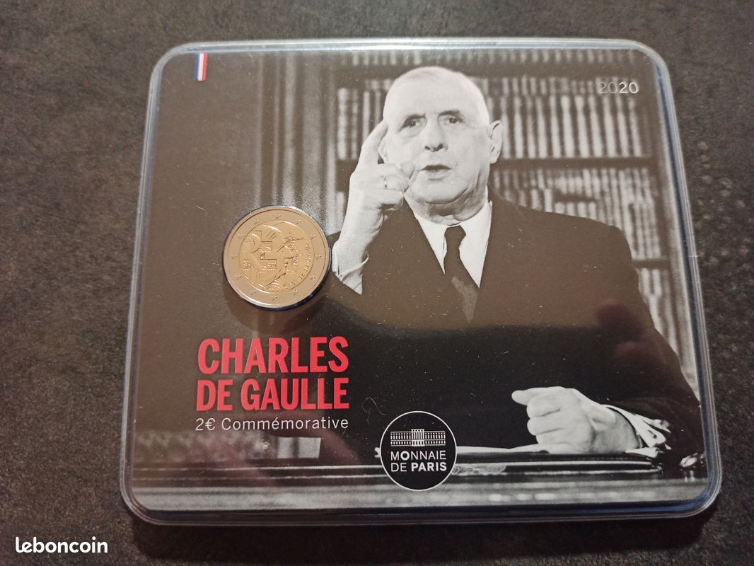 2 Euro France coincard 2020 BU - Charles de Gaulle (image 1)