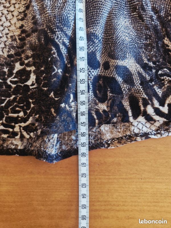 💙 Blouse style chemisier manches 3/4 léopard 36 (image 5)