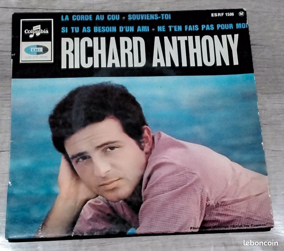 Vinyle 45 Tours 4 titres Richard Anthony La corde au cou (image 1)