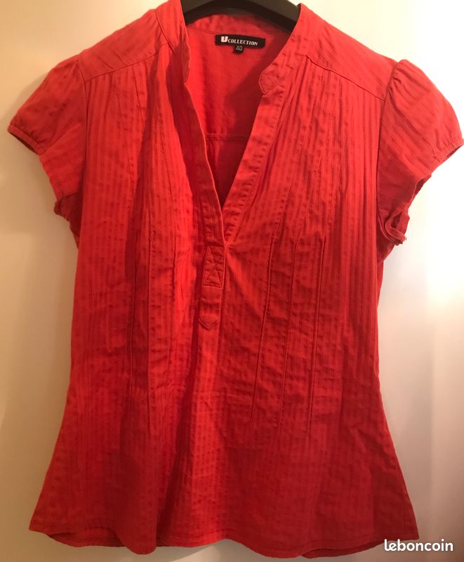 Chemisier confortable corail femme URGENT (image 1)