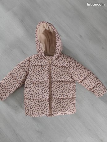 Manteau Fille Next Imprimé Léopard - Taille 12-18 Mois - Occasion Très Bon état