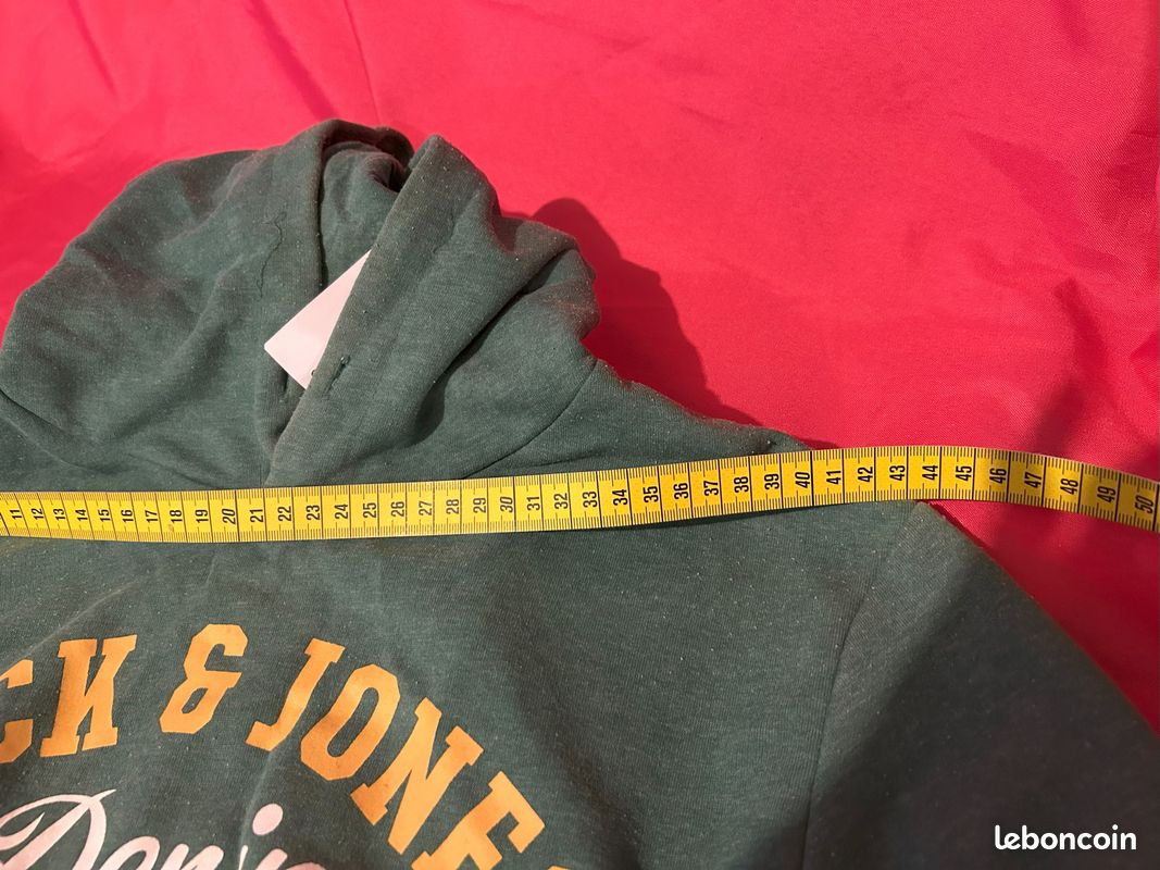 Sweat à capuche Jack and Jones vert Taille S (image 6)