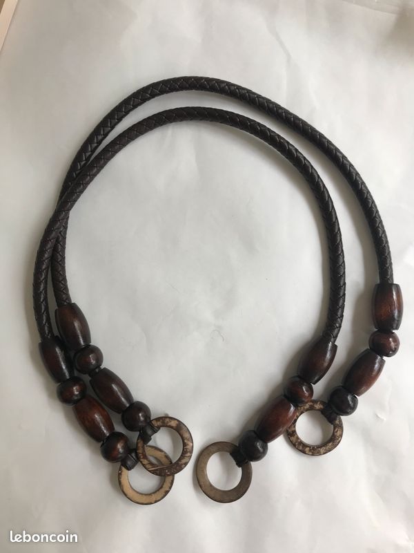 Pendentif Bosal Naturel - Tressé Main - Cuir De Vache - Style Western - RIDER VIVAN