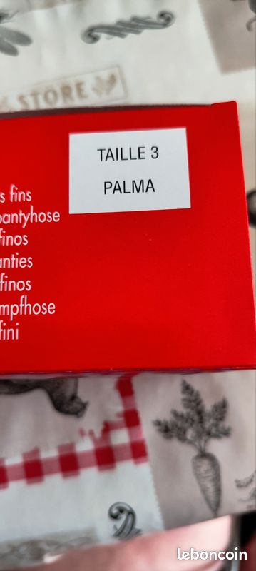 Lot de 2 paires de collants fin DIM taille 3 PALMA (image 2)
