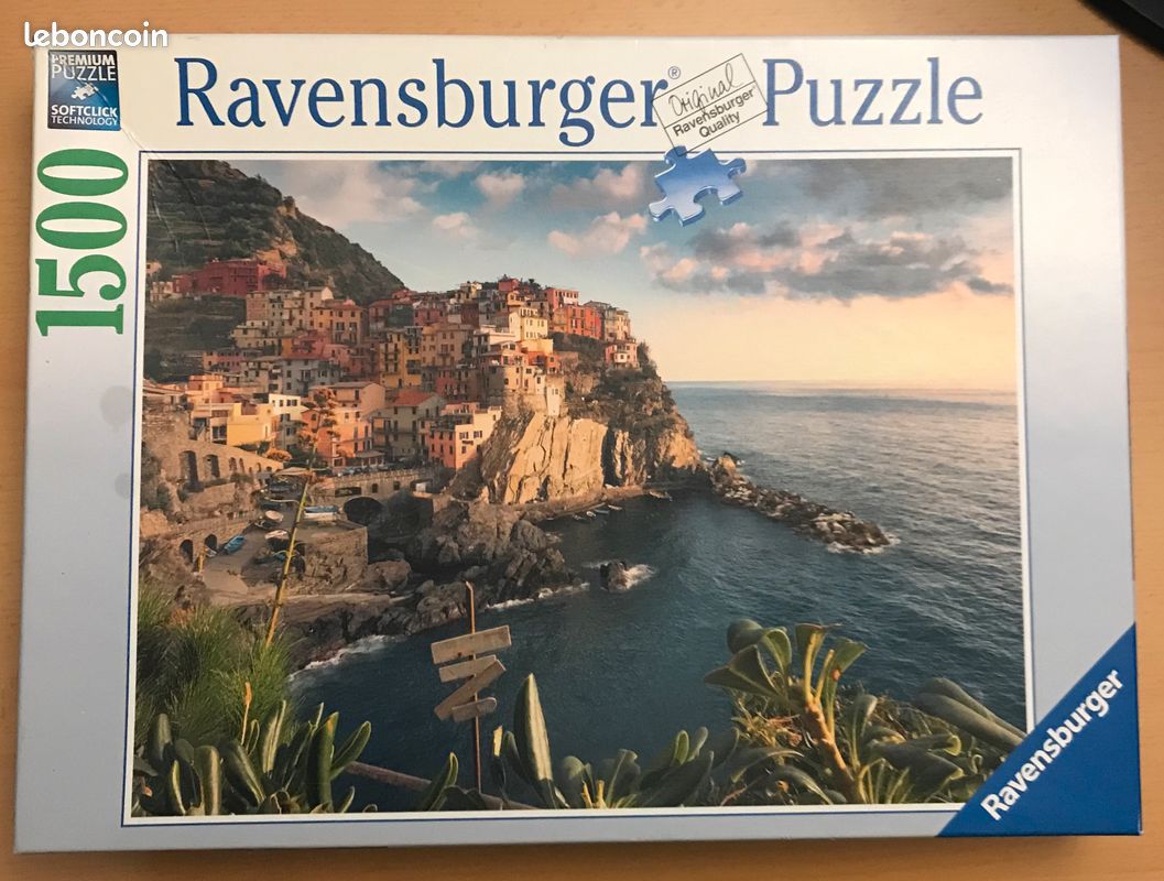 Ravensburger - Puzzle - 1 500 Pièces - n°162277 - Vue sur les Cinq Terre - État : Excellent (image 1)