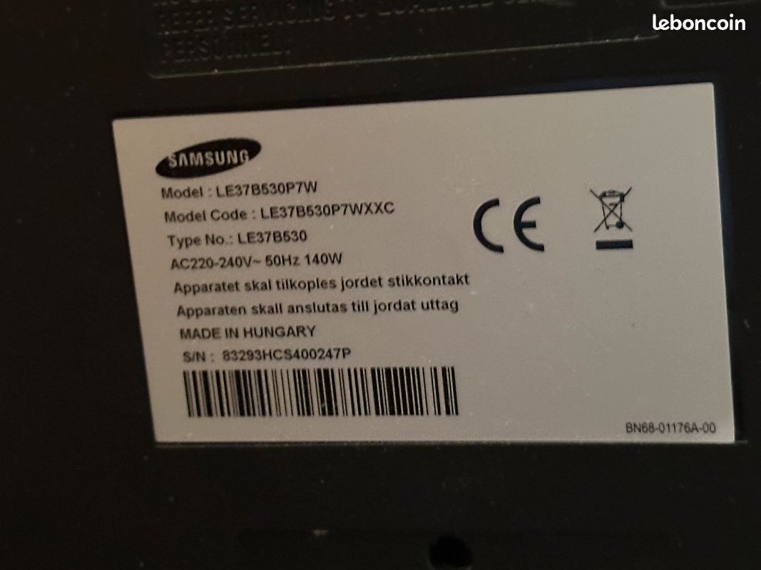Tv lcd samsung le37b530 64 cm + mi box (image 6)