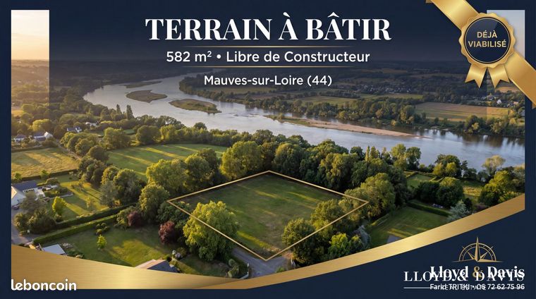 Terrain 582 m² Mauves-sur-Loire