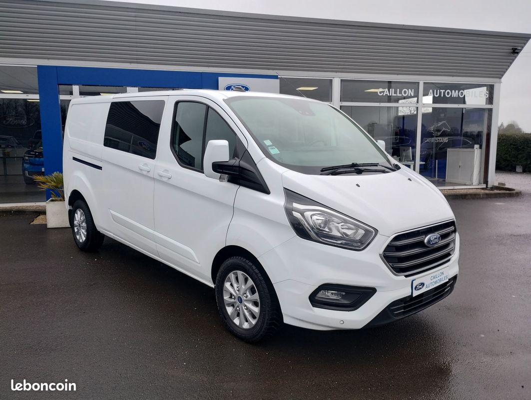 Ford transit custom 320 l2h1 2.0 ecoblue 130 bvm6 cabine approfondie limited (image 1)