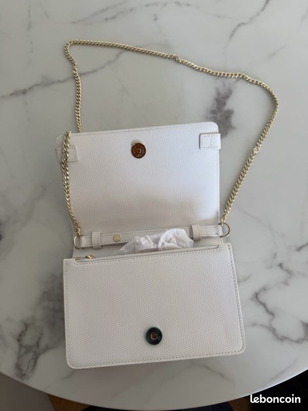 Le Tanneur Émilie – Petit sac bandoulière blanc en cuir (image 6)