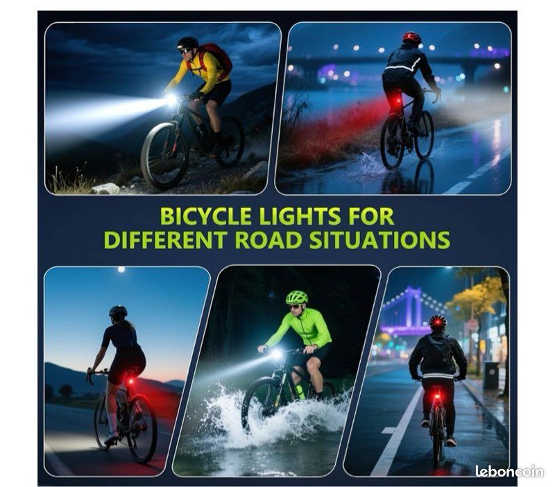 YOSOO 32 modèles attrayants de lumière de vélo Lumière de vélo à 32