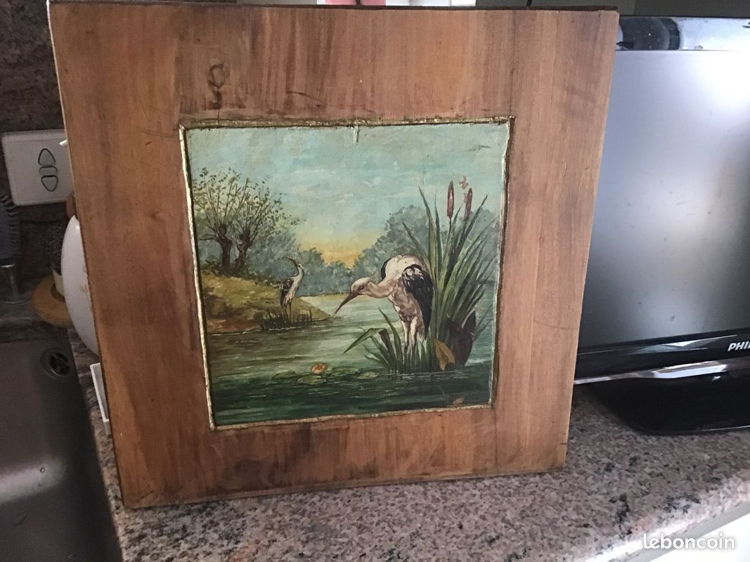 Peinture ancienne sur bois (image 5)