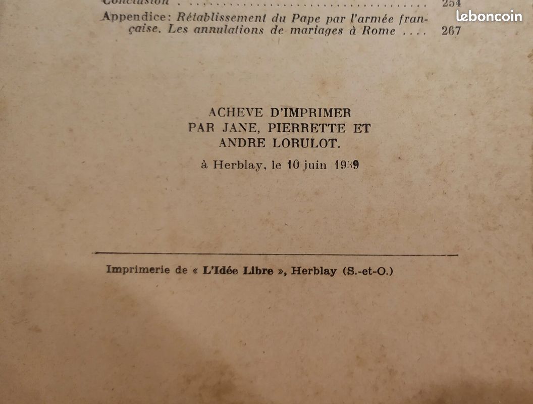HISTOIRE DES PAPES ANDRE LORULOT CRIMES IMPOSTURES illustrations 1939 EO (image 5)