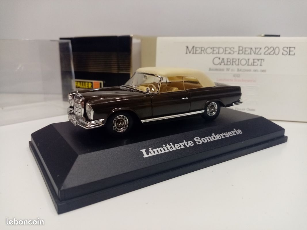 Lot FALLER mercedes benz 220 SE cabriolet (image 8)