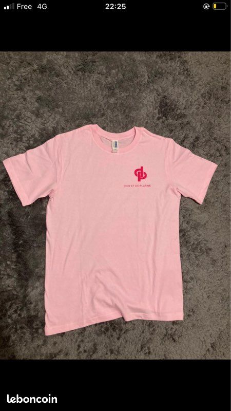 TEESHIRT VICTORIAS SECRET ROSE COL ROND/ÉQUIPAGE LOVE PINK