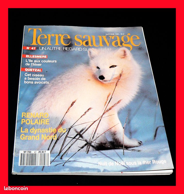 Lot de 7 Magazines NATURE animaux TERRE SAUVAGE revue N° 43 44 45 46 47 48 50 phoque baleine renard (image 6)