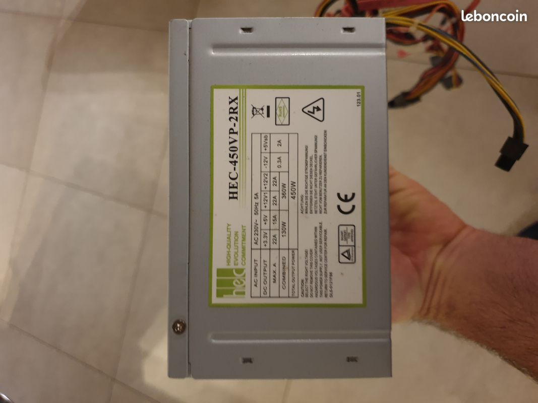 Kit tour PC HP avec carte mère MSI, processeur Intel et son ventirad, lecteur DVD, 4 barrettes de Ram DDR3 et alimentation 450w (image 14)