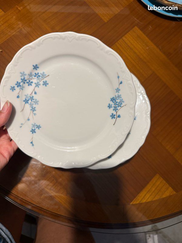 Lot d’assiettes vintage porcelaine (image 3)