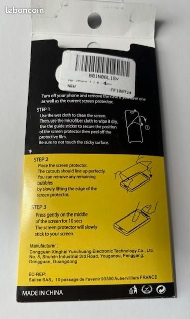 Protection verre trempé pour écran IPHONE 7 et 8 (image 3)