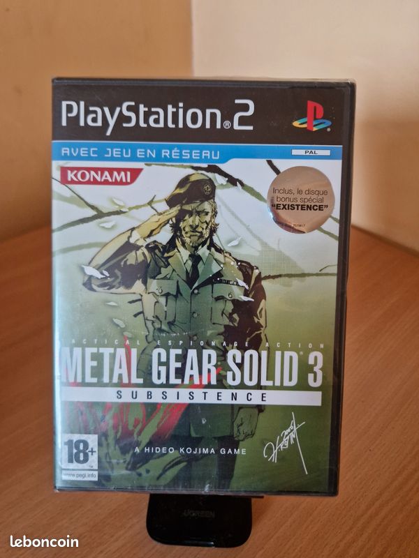 Metal gear solid 3 Subsistence - Sony Playstation 2 - Sans Notice - FR-PAL 4012927029817