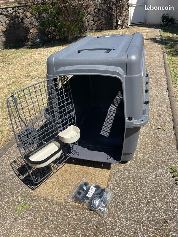 Cage transport chien Zolia Quincy conforme IATA 90x61x67 (image 1)