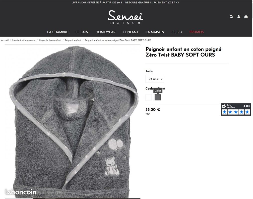 Spécial baignade piscine : Peignoir brodé, serviette éponge, fille, qualitatif : Sensei, plage piscine, 2 ans (image 9)