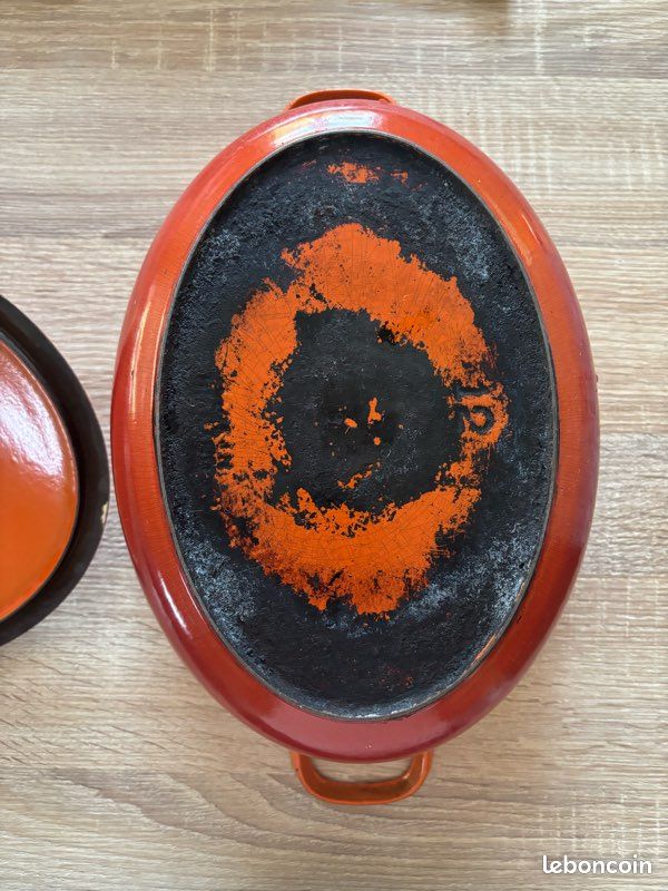 Cocotte en Fonte avec Couvercle, Émaillée Cocotte Ronde, Anti-adhésive
