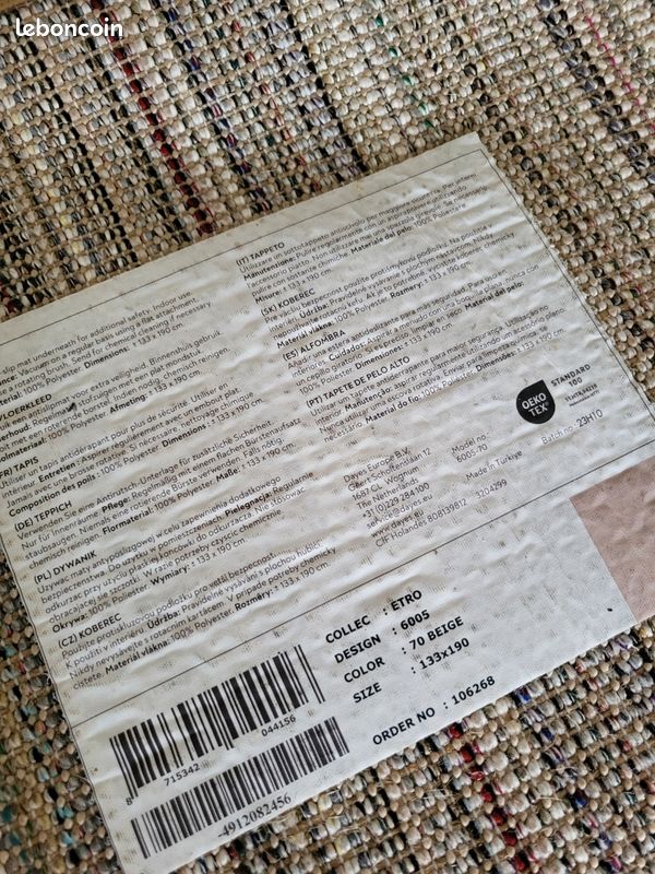 À vendre tapis très bon état au prix de 30 euros (image 2)