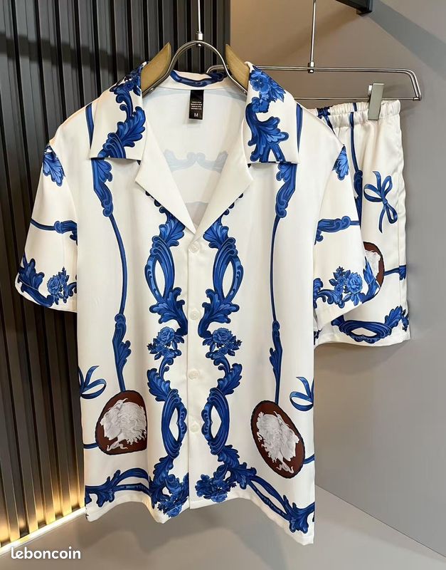 Ensemble pyjama en soie Versace Accessoires Bagagerie