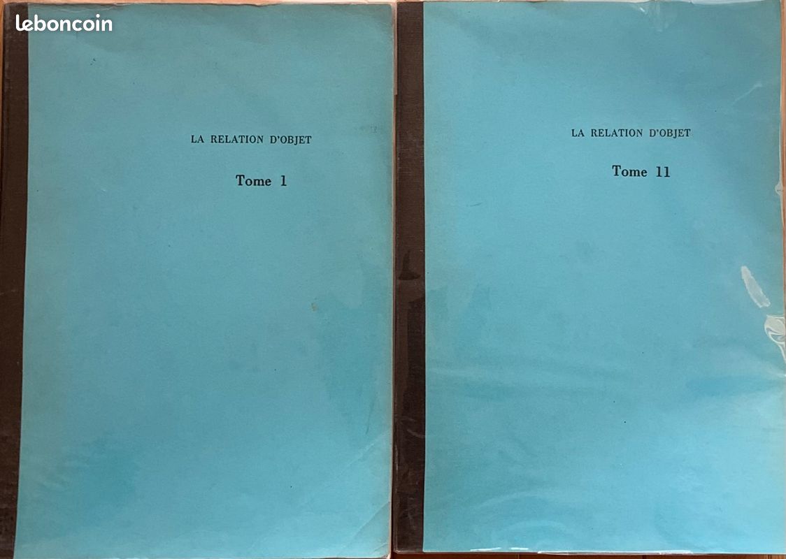 Docteur Jacques Lacan. La relation d'objet. Séminaires du 21 novembre 1956 au 3 juillet 1957. Complet en deux volumes (image 1)