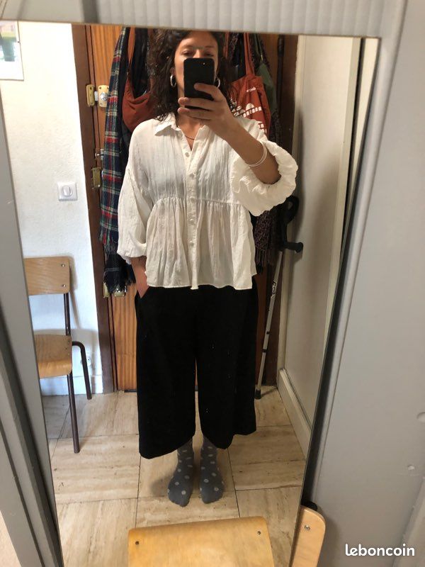 Chemise blanche bouffante (image 1)
