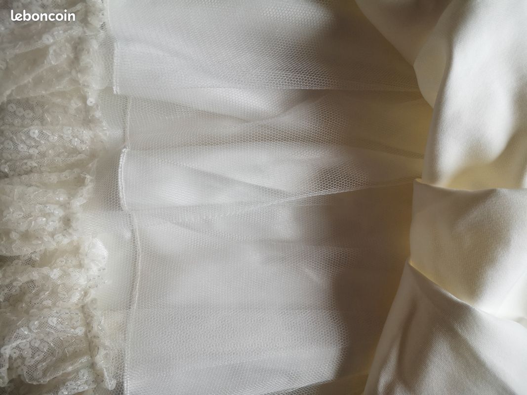 Robe mariée bustier sequins (image 20)
